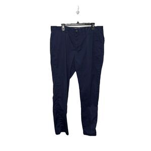Southern Pines Navy Blue Casual Pants Men Size 34 x 32 Cotton Blend